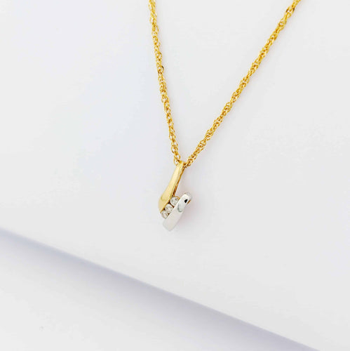 Collier Collier 2 ors et diamants 58 Facettes 33736