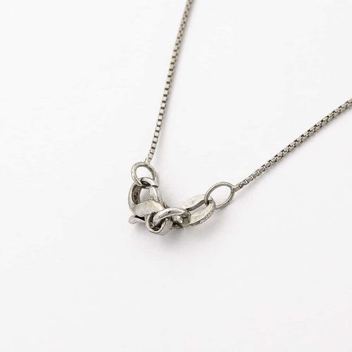 Collier Collier pendentif géométrique en or blanc et diamants 58 Facettes 33681