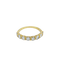 Bague 54 Demi-alliance - Bague en or jaune 18 carats et diamants 58 Facettes 31186