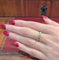 Bague 54 Demi-alliance - Bague en or jaune 18 carats et diamants 58 Facettes 31186