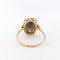 Bague 58 Bague Art déco en or jaune, saphir et diamants 58 Facettes 31192