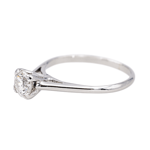 Bague 50 Bague Solitaire Or blanc Diamant 58 Facettes 4170229CN