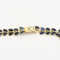 Collier Collier rivière à motif de feuilles en or jaune et saphirs 58 Facettes AUX1455