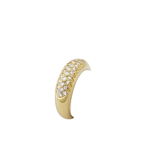 Bague 53 Bague en or jaune 18 carats et diamants 58 Facettes 33704