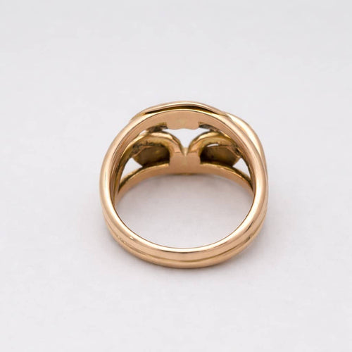 Bague 55 Bague en or rose et or blanc avec diamants 58 Facettes 32642
