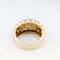 Bague 56 Bague large en or jaune 18 carats et diamants 58 Facettes 34524
