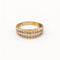 Bague 52 Bague double rang en or jaune et diamants 58 Facettes 34509