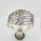 Bague 57 Ring en or jaune 585 avec diamants 58 Facettes 2184