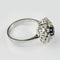 Bague 56.5 Bague en or blanc 14K avec saphir et diamants 58 Facettes 2189