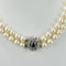 Collier Perlenkette - Collier 2 rangs en or blanc, diamants et saphir 58 Facettes 2029