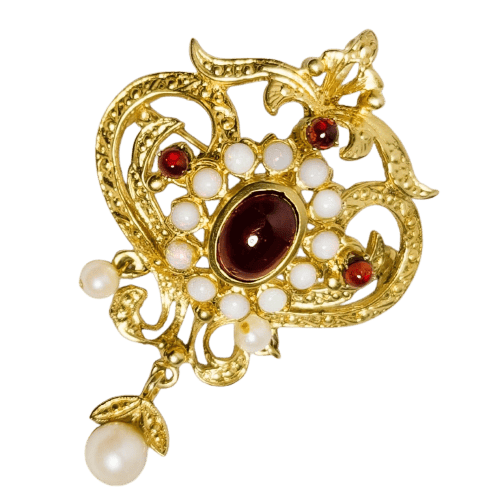 Pendentif Pendentif / Broche ancienne en or 58 Facettes 2976
