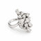 Bague 48 Bague en or blanc 18 carats et diamants 58 Facettes 33708