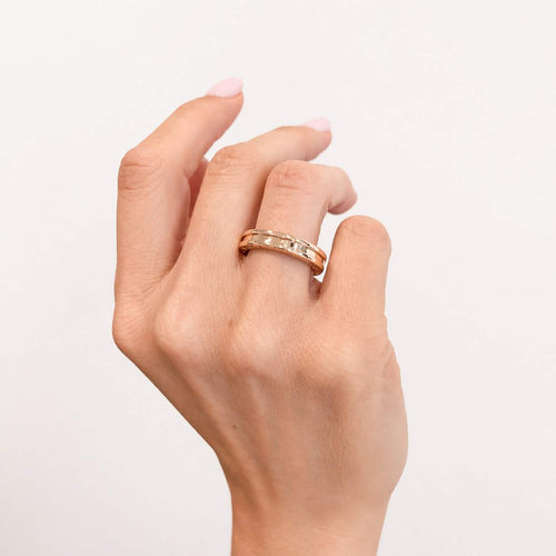 Bague 56 BVLGARI B.zero1 - Bague en or rose 18 carats 58 Facettes 34617