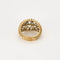 Bague 50 Bague dôme ajourée en or jaune et gris 18K, diamants 58 Facettes CHAL0552