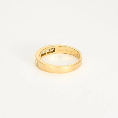 Bague 56 Alliance - Bague en or jaune 18K et diamants 0,56 ct 58 Facettes SAI0364