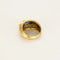 Bague 50 Bague jonc en or jaune 18K avec saphir 0,90 ct et diamants 58 Facettes REU1222