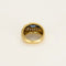 Bague 50 Bague jonc en or jaune 18K avec saphir 0,90 ct et diamants 58 Facettes REU1222