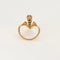 Bague 51 Bague aigrette en or jaune 14K avec diamants et rubis 58 Facettes LAV1715