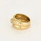 Bague 50 Bague double jonc en or jaune 18K avec saphir et diamants 58 Facettes DINA0178