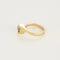 Bague 52 Bague asymétrique solitaire en or jaune 18K et diamants 0,60 ct 58 Facettes DRE1847