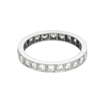 Bague 54 Alliances Platine Diamants 58 Facettes DRE1831