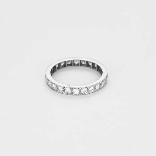 Bague 54 Alliances Platine Diamants 58 Facettes DRE1831