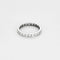 Bague 54 Alliance - Bague en platine et diamants 58 Facettes DRE1831