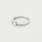 Bague 52.5 Bague solitaire en or blanc 18K avec diamant 0,20 ct 58 Facettes GU295