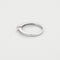 Bague 52.5 Bague solitaire en or blanc 18K avec diamant 0,20 ct 58 Facettes GU295