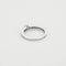 Bague 52.5 Bague solitaire en or blanc 18K avec diamant 0,20 ct 58 Facettes GU295
