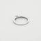 Bague 52.5 Bague solitaire en or blanc 18K avec diamant 0,20 ct 58 Facettes GU295