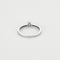 Bague 52.5 Bague solitaire en or blanc 18K avec diamant 0,20 ct 58 Facettes GU295
