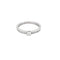 Bague 52.5 Bague solitaire en or blanc 18K avec diamant 0,20 ct 58 Facettes GU295