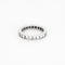 Bague 51 Alliance Américaine or blanc et diamants 58 Facettes GU185