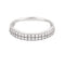 Bague 53 Alliance semi-pavée en or blanc 18K et diamants 0,68 ct 58 Facettes CLA0366