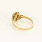 Bague 56.5 Bague en or jaune et gris 18K avec topaze et diamants 58 Facettes ROD3526