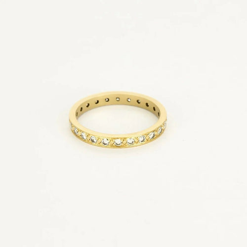 Bague 58.5 Alliance américaine en or jaune, diamants 1,20 cts 58 Facettes TOU1500X2