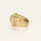 Bague 51 Bague dôme ajourée en or jaune et blanc 18K avec diamants 58 Facettes SEN2429X2