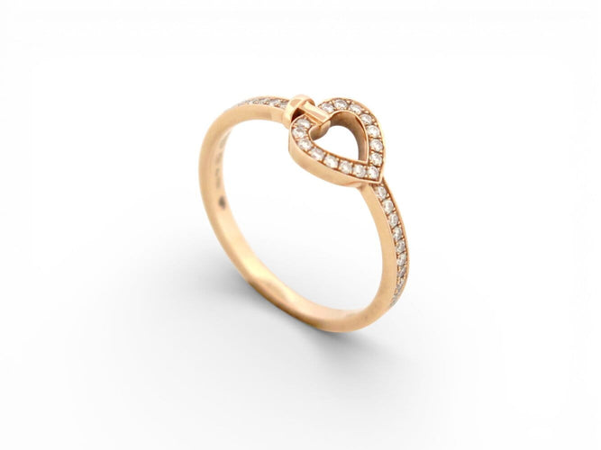Bague 55 FRED Pretty Woman - Bague mini modèle en or rose 18k et diamants 58 Facettes 272582