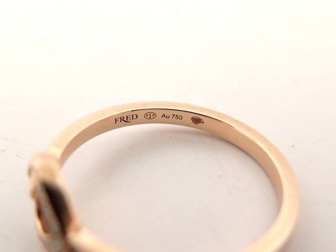 Bague 55 FRED Pretty Woman - Bague mini modèle en or rose 18k et diamants 58 Facettes 272582