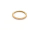 Bague 54 INEDIT - Alliance américaine en or jaune 18k et diamants 0,6 ct T54 58 Facettes 272775