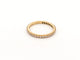Bague 54 INEDIT - Alliance américaine en or jaune 18k et diamants 0,6 ct T54 58 Facettes 272775