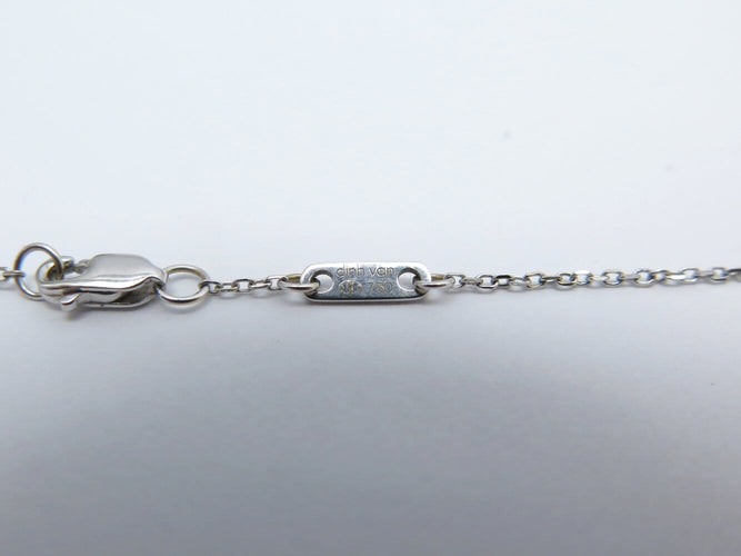 Collier Dinh Van Le Cube Diamant - Collier en or blanc 18k avec diamant 58 Facettes 272302