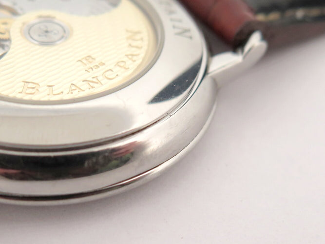 Montre Blancpain Villeret - Montre automatique ultra-plate 40 mm en acier 58 Facettes 272432