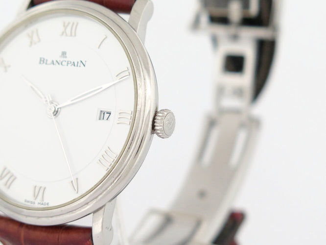 Montre Blancpain Villeret - Montre automatique ultra-plate 40 mm en acier 58 Facettes 272432