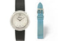 Montre Poiray Rive Droite - Montre quartz 31 mm en acier, bracelet cuir 58 Facettes 271816
