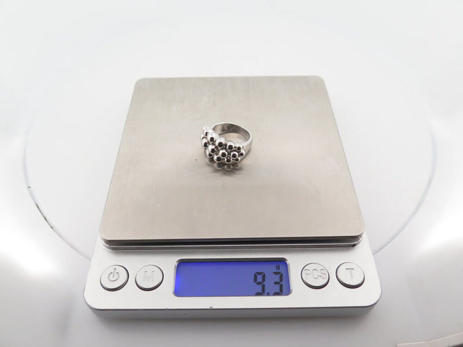 Bague 51 Boucheron Grains de Raisins - Bague en or blanc 18k taille 51 58 Facettes 265064