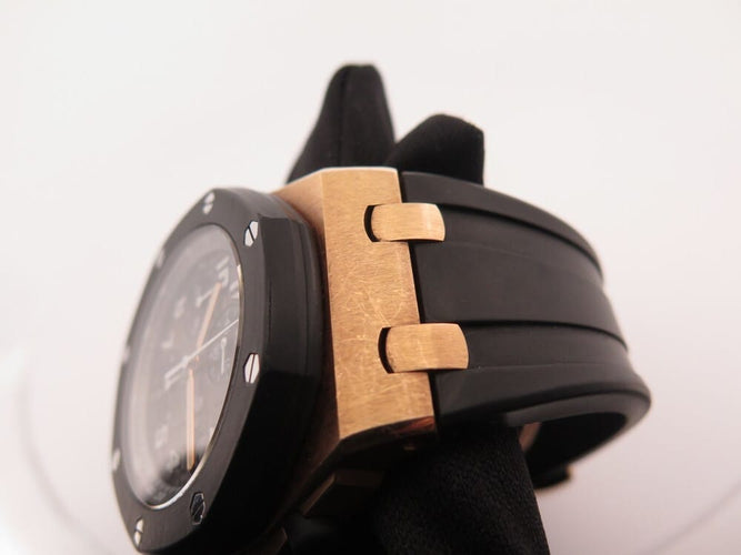 Montre Audemars Piguet Royal Oak Offshore - Montre chronographe en or rose 18K 58 Facettes 266644