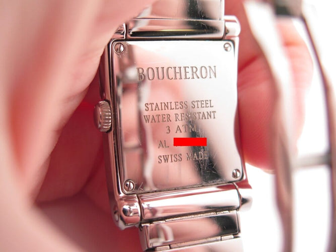 Montre Boucheron Reflet Icare - Montre quartz classique 34 mm en acier et diamants 58 Facettes 268397