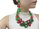 Boucles d'oreilles Augustine Paris par Gripoix - Parure collier et boucles d’oreilles camélia 58 Facettes 269071